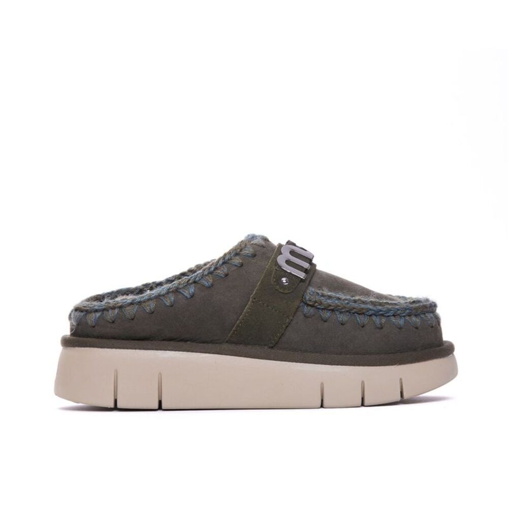 Mou Women Metal Logo Bounce Clog